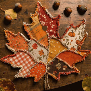 Patchwork Leaf Freshie: Apple Cinnamon