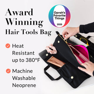 Hair Tools Bag - Black/Pink