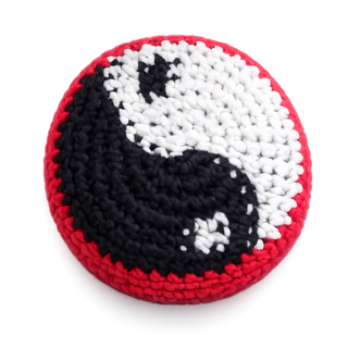 Extreme Retro Hand-Knitted Kick Pouch Footbag