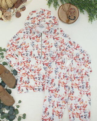 HalfZip Hoodie - Autumn Watercolor
