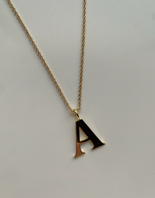 All-American Initial Charm: Gold / K