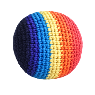 Extreme Retro Hand-Knitted Kick Pouch Footbag
