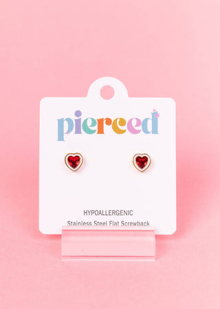 American Heart Month Flat-Back Earring