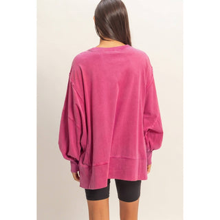 Pink Power Oversized Top