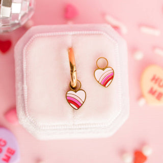 Rainbow Heart Charms