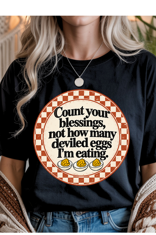 Blessings, Not Deviled Eggs Graphic Tee