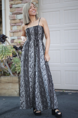 Floral Tracks Jumpsuit