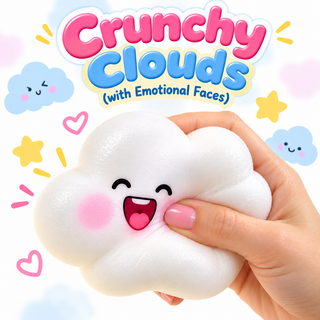 Crunchy Clouds with Emotional Faces