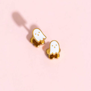Tiny Ghost Flatback Earring