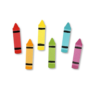 Rainbow Crayon Magnets Set of 6