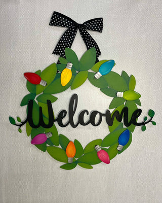 Christmas Light Bulb Mini Art Pop Magnets Set of 4: Classic