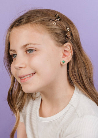 Leprechaun Hat Flat Back Earrings