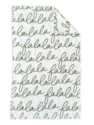 Tis' The Season To Be Jolly: Double-Sided Hand Towel: White