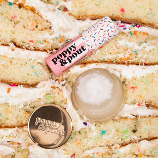 Poppy & Pout Lip Care Duo - Birthday Confetti Cake