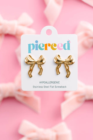 Jumbo Bows Flat-Back Earrings