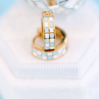 Baby Blue Checkered Huggies