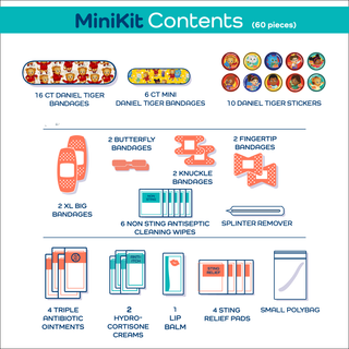 Daniel Tiger First Aid MiniKit (60 pcs) - Mini Playdate