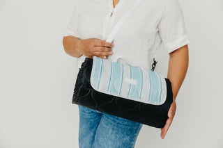 Blue Striped Picnic Blanket