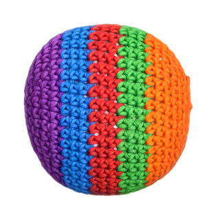 Extreme Retro Hand-Knitted Kick Pouch Footbag