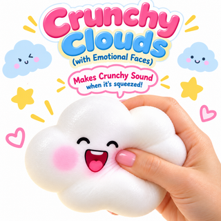 Crunchy Clouds with Emotional Faces