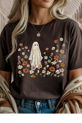 Floral Ghosts Graphic Tee