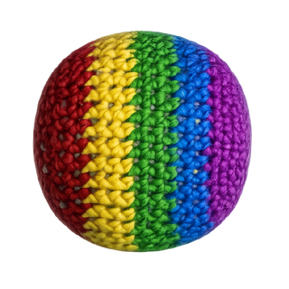 Extreme Retro Hand-Knitted Kick Pouch Footbag