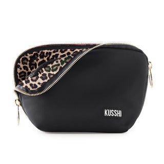 Everyday Makeup Bag — Black/Leopard
