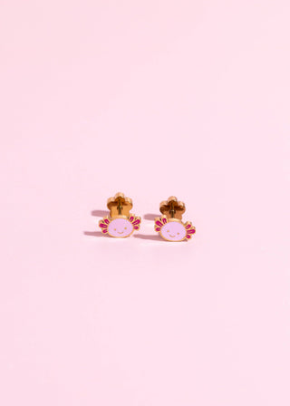 Axolotl Flatback Earrings