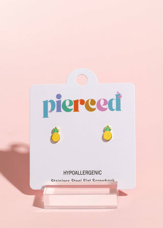 Pineapple Flat Back Earring