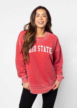BIG TEN Burnout Campus Pullover: Ohio State Buckeyes