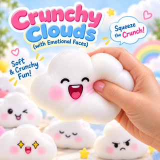 Crunchy Clouds with Emotional Faces
