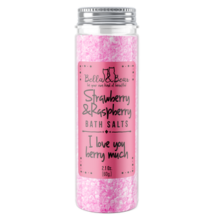 Travel Size Bath Salts Stocking Stuffer : Strawberry & Raspberry