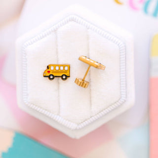 School Bus Stud Earrings