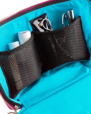 Vacationer Makeup Bag - Black/Leopard