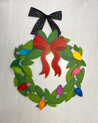 Christmas Light Bulb Mini Art Pop Magnets Set of 4: Bright