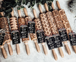 Embossed Rolling Pin Baking Gift Set