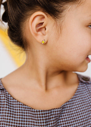 Apple and Pencil Flat Back Earrings