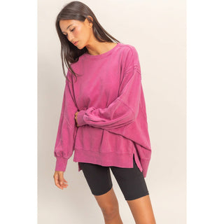 Pink Power Oversized Top