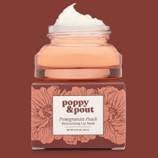 Poppy & Pout Lip Mask - Pomegranate Peach
