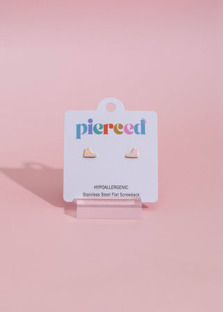 Pink Sneaker Flat Back Earring