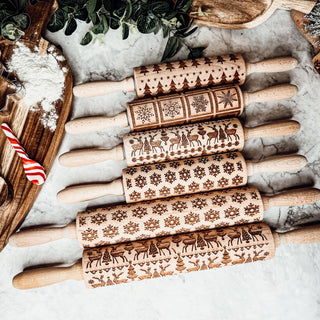 Embossed Rolling Pin Baking Gift Set