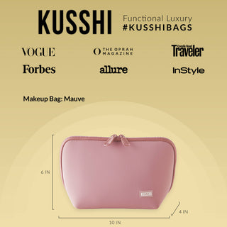 Neoprene Makeup Bag-Black/Pink