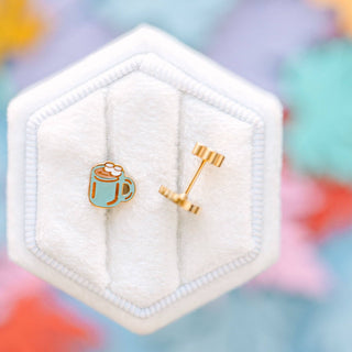 Hot Cocoa Stud Earrings