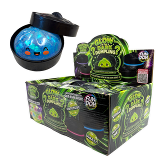 Fun Doh Glow In Dark Mystery Dumpling Squishy Black Basket