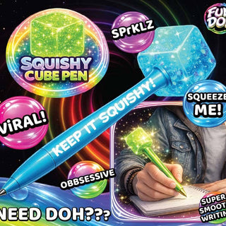 Fun Doh Desk Pops Squishy Cube Pen