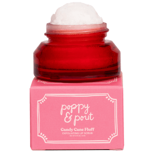 Poppy & Pout Holiday Lip Scrub - Candy Cane Fluff