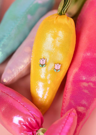 Pink Tulip Flat-Back Earring