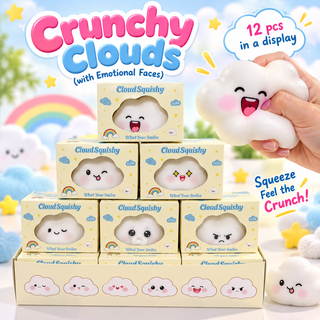 Crunchy Clouds with Emotional Faces