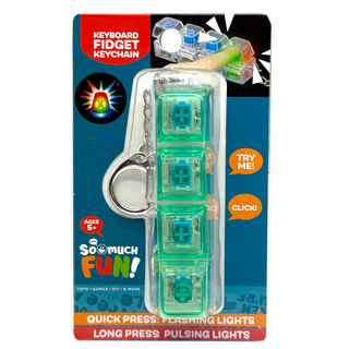 So Much Fun! Keyboard Fidget LED Keychain