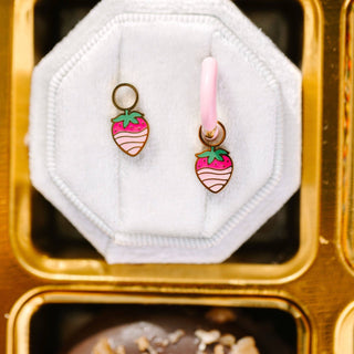 Chocolate Dipped Strawberry Charms